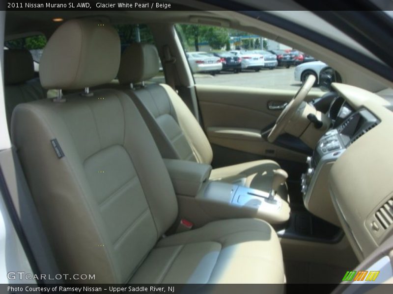 Glacier White Pearl / Beige 2011 Nissan Murano SL AWD