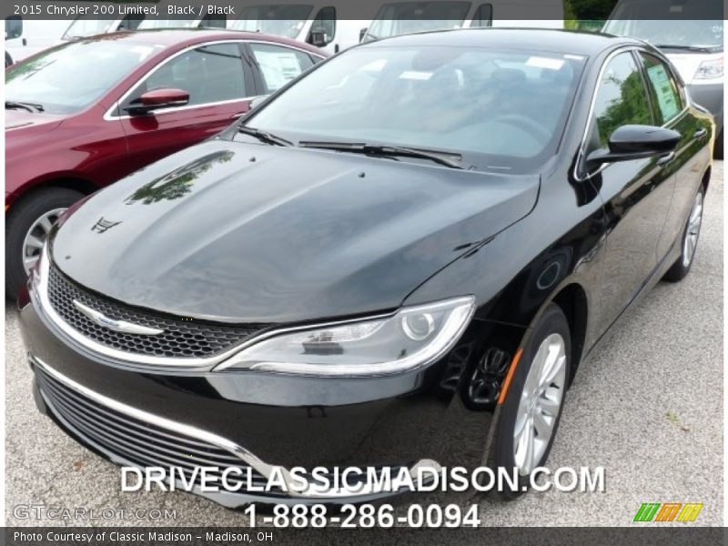 Black / Black 2015 Chrysler 200 Limited