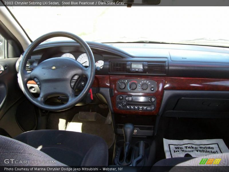 Steel Blue Pearlcoat / Dark Slate Gray 2003 Chrysler Sebring LXi Sedan