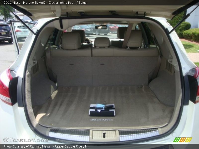 Glacier White Pearl / Beige 2011 Nissan Murano SL AWD