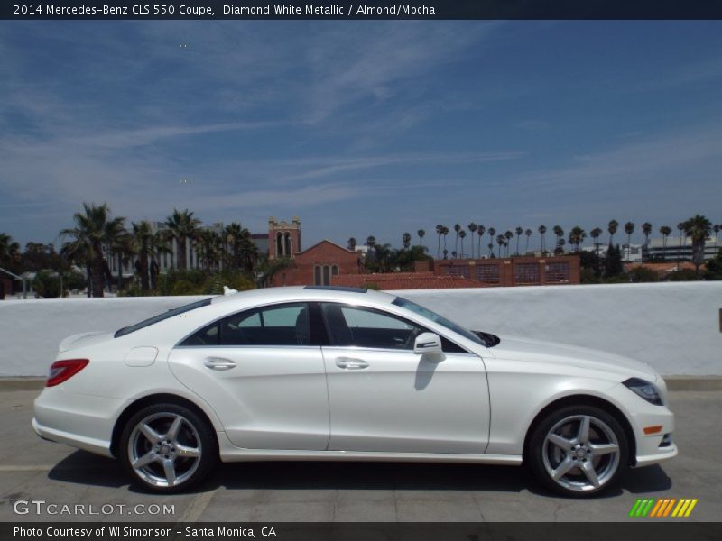 Diamond White Metallic / Almond/Mocha 2014 Mercedes-Benz CLS 550 Coupe