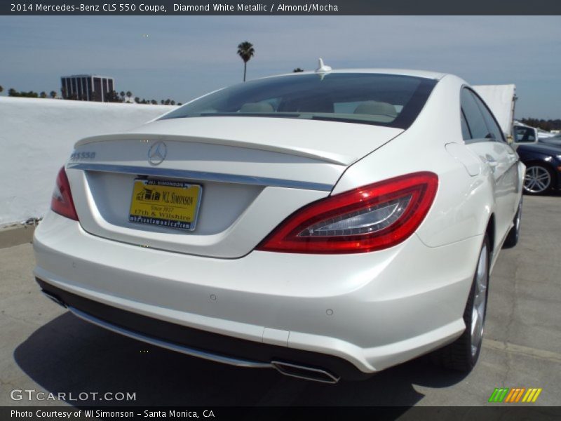 Diamond White Metallic / Almond/Mocha 2014 Mercedes-Benz CLS 550 Coupe