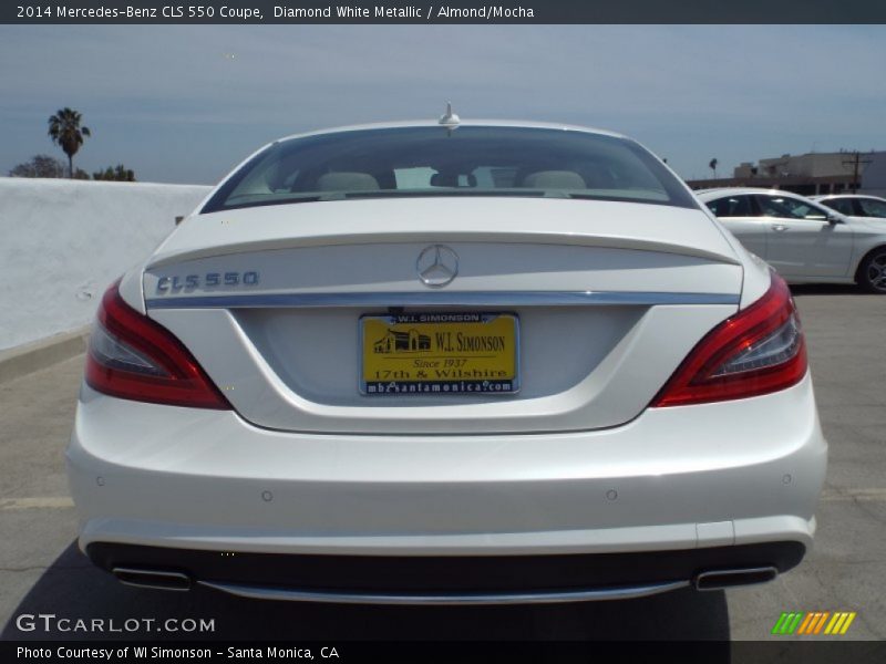 Diamond White Metallic / Almond/Mocha 2014 Mercedes-Benz CLS 550 Coupe