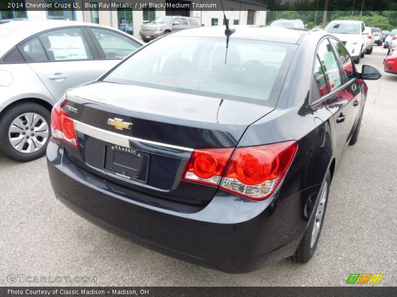 Blue Ray Metallic / Jet Black/Medium Titanium 2014 Chevrolet Cruze LS