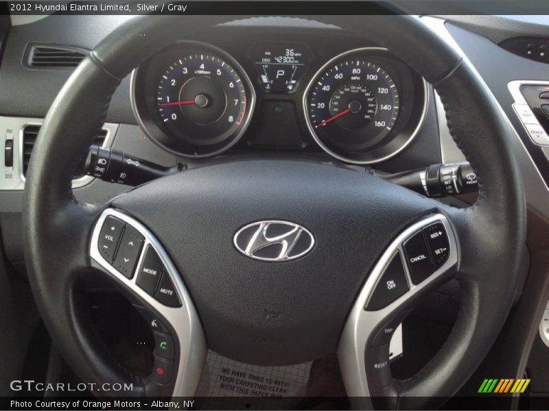 Silver / Gray 2012 Hyundai Elantra Limited