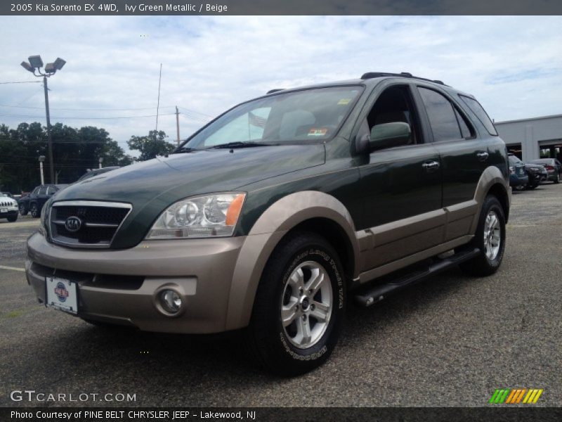 Ivy Green Metallic / Beige 2005 Kia Sorento EX 4WD