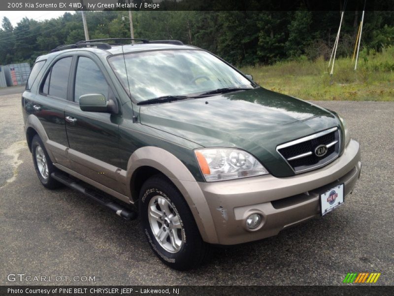 Ivy Green Metallic / Beige 2005 Kia Sorento EX 4WD