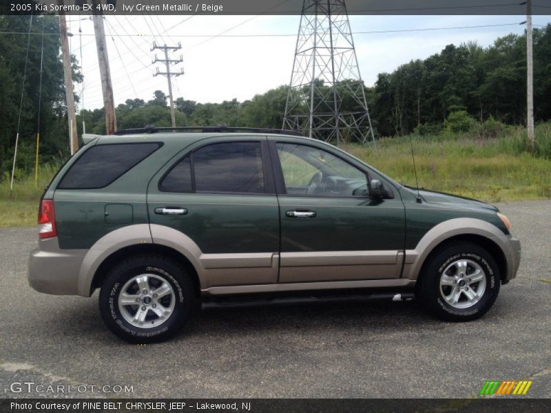 Ivy Green Metallic / Beige 2005 Kia Sorento EX 4WD