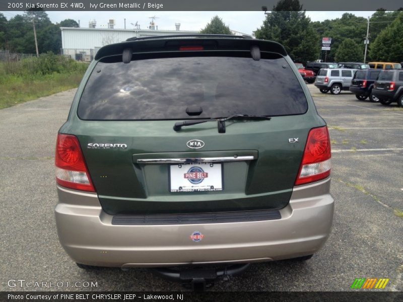 Ivy Green Metallic / Beige 2005 Kia Sorento EX 4WD