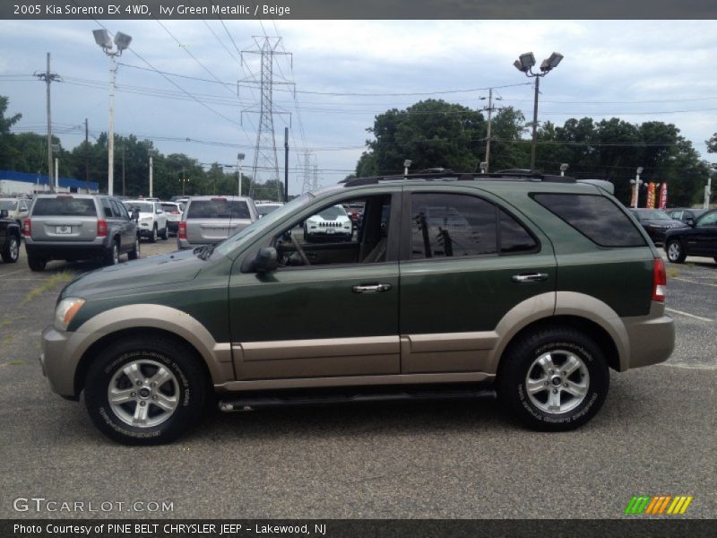 Ivy Green Metallic / Beige 2005 Kia Sorento EX 4WD