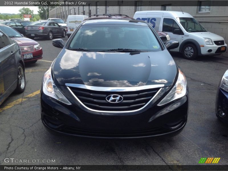 Midnight Black / Gray 2012 Hyundai Sonata GLS