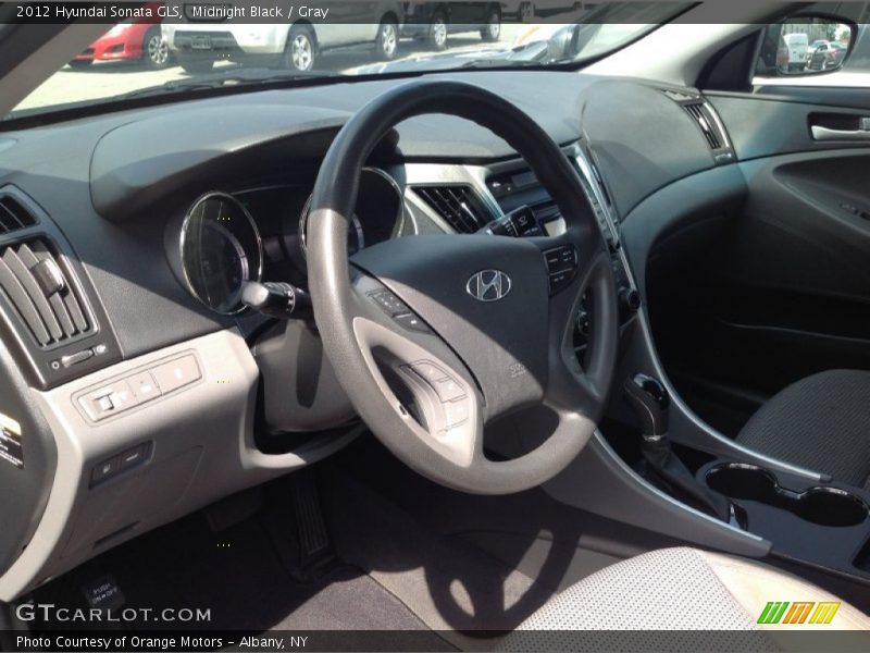 Midnight Black / Gray 2012 Hyundai Sonata GLS