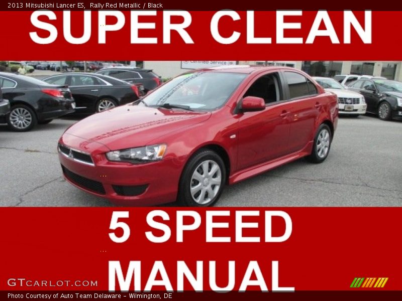 Rally Red Metallic / Black 2013 Mitsubishi Lancer ES
