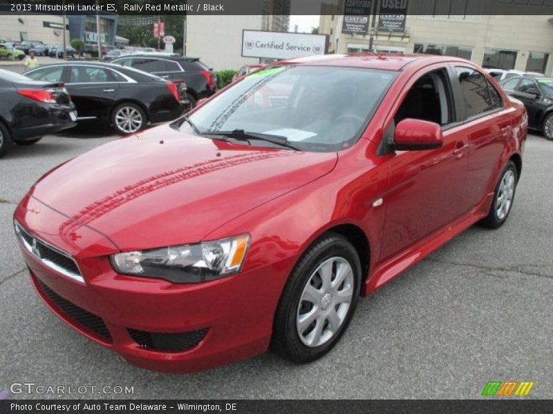 Rally Red Metallic / Black 2013 Mitsubishi Lancer ES