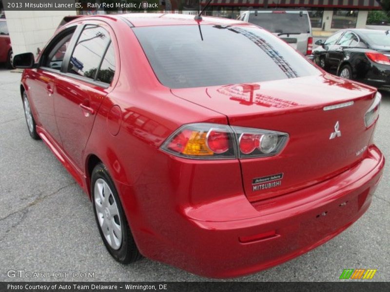 Rally Red Metallic / Black 2013 Mitsubishi Lancer ES