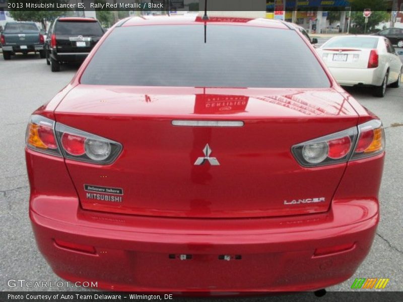 Rally Red Metallic / Black 2013 Mitsubishi Lancer ES