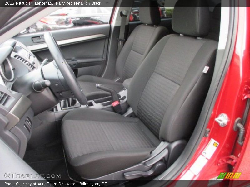 Rally Red Metallic / Black 2013 Mitsubishi Lancer ES