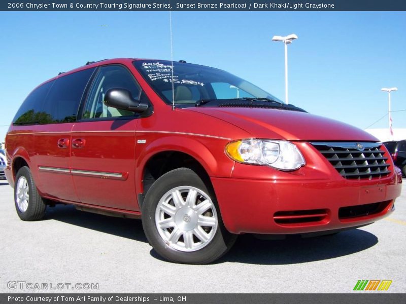 Sunset Bronze Pearlcoat / Dark Khaki/Light Graystone 2006 Chrysler Town & Country Touring Signature Series
