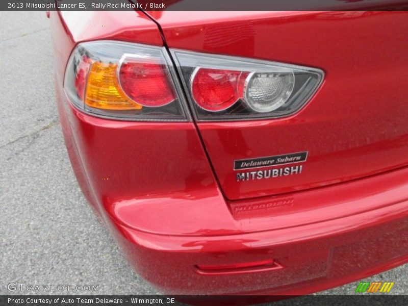 Rally Red Metallic / Black 2013 Mitsubishi Lancer ES