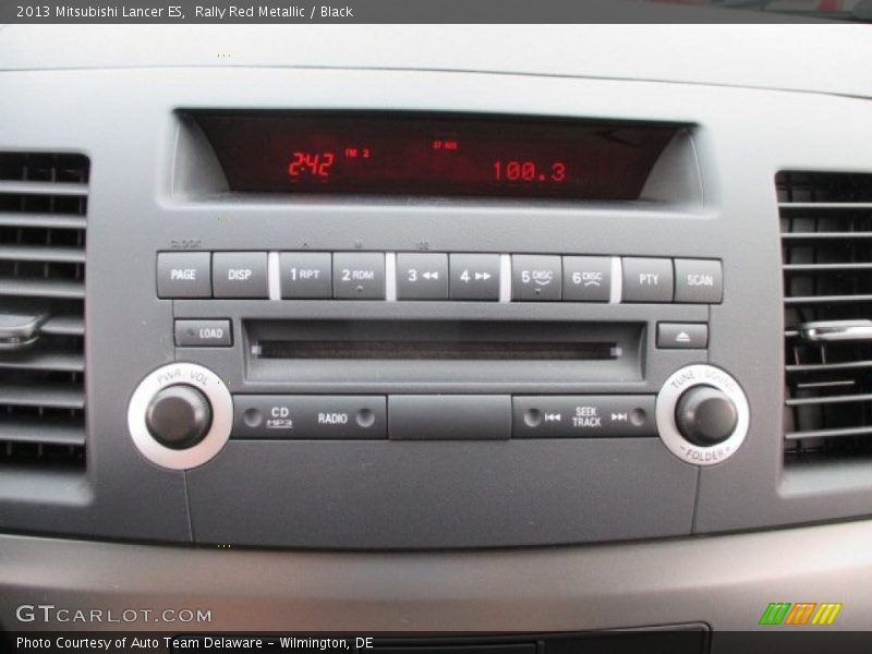Rally Red Metallic / Black 2013 Mitsubishi Lancer ES