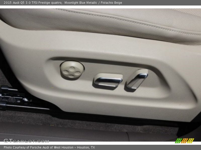 Moonlight Blue Metallic / Pistachio Beige 2015 Audi Q5 3.0 TFSI Prestige quattro