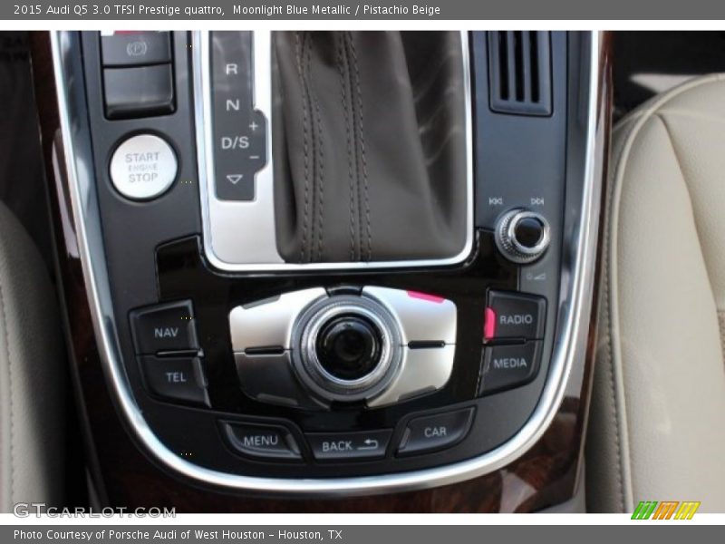 Moonlight Blue Metallic / Pistachio Beige 2015 Audi Q5 3.0 TFSI Prestige quattro