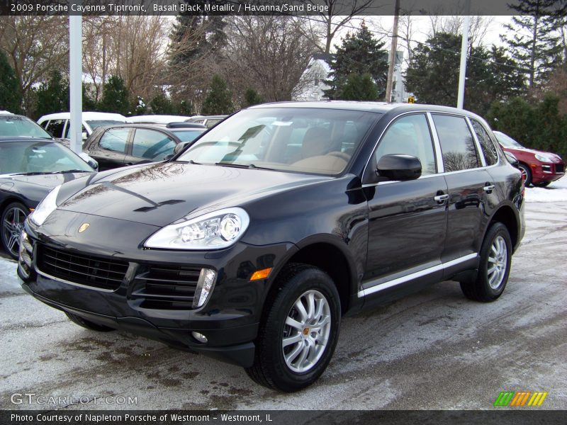 Basalt Black Metallic / Havanna/Sand Beige 2009 Porsche Cayenne Tiptronic