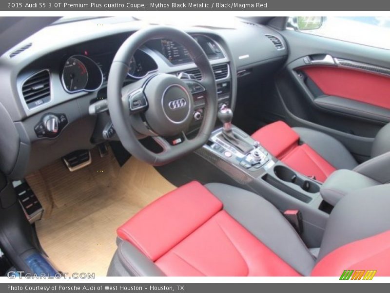 Black/Magma Red Interior - 2015 S5 3.0T Premium Plus quattro Coupe 