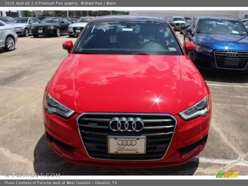Brilliant Red / Black 2015 Audi A3 2.0 Premium Plus quattro