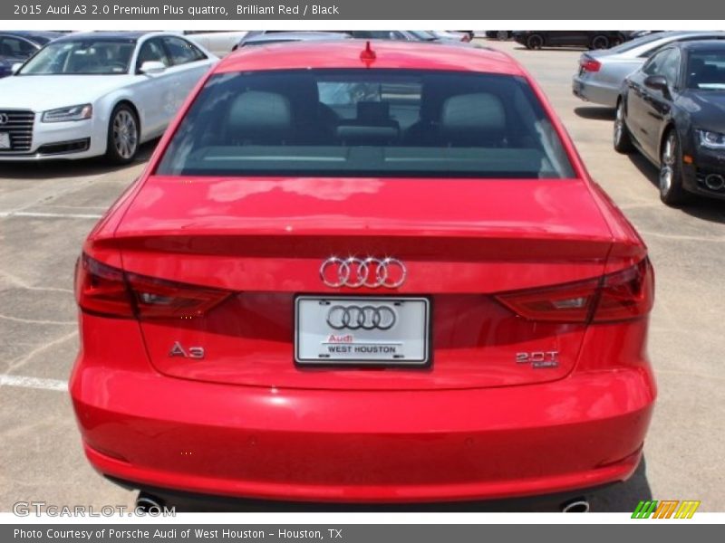 Brilliant Red / Black 2015 Audi A3 2.0 Premium Plus quattro