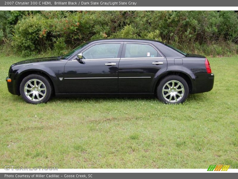 Brilliant Black / Dark Slate Gray/Light Slate Gray 2007 Chrysler 300 C HEMI