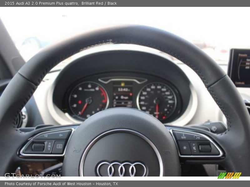 Brilliant Red / Black 2015 Audi A3 2.0 Premium Plus quattro