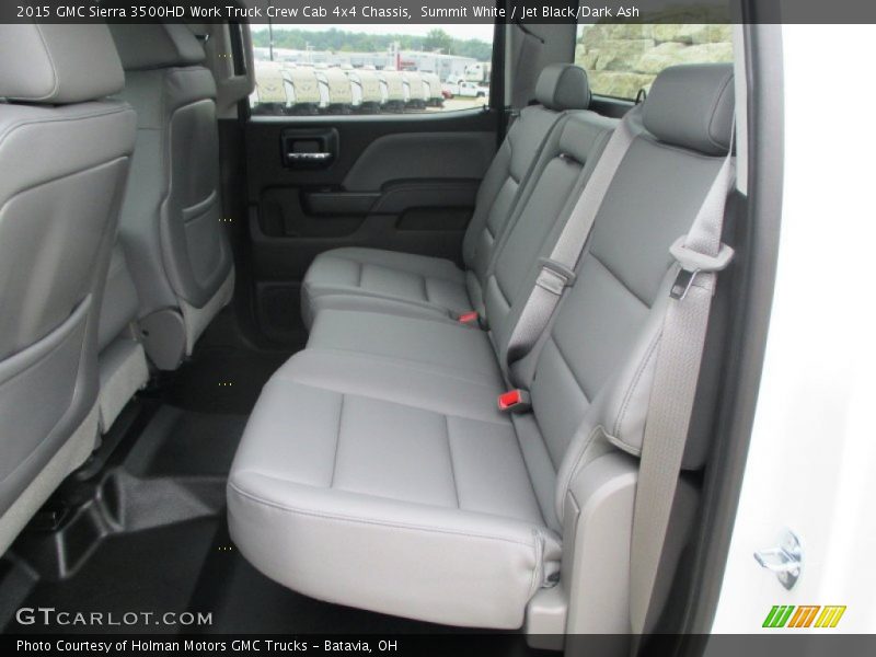 Summit White / Jet Black/Dark Ash 2015 GMC Sierra 3500HD Work Truck Crew Cab 4x4 Chassis