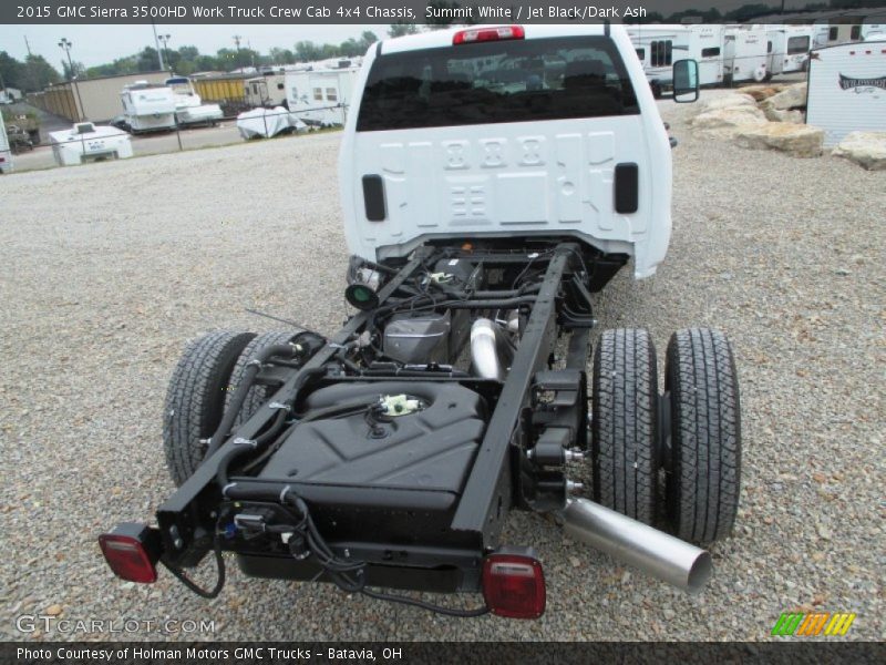 Summit White / Jet Black/Dark Ash 2015 GMC Sierra 3500HD Work Truck Crew Cab 4x4 Chassis