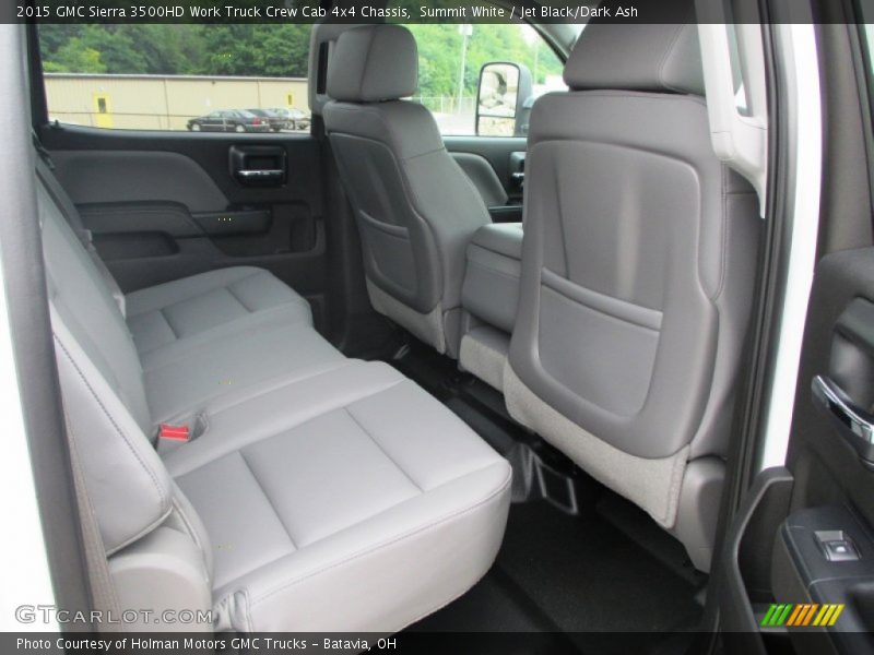 Summit White / Jet Black/Dark Ash 2015 GMC Sierra 3500HD Work Truck Crew Cab 4x4 Chassis