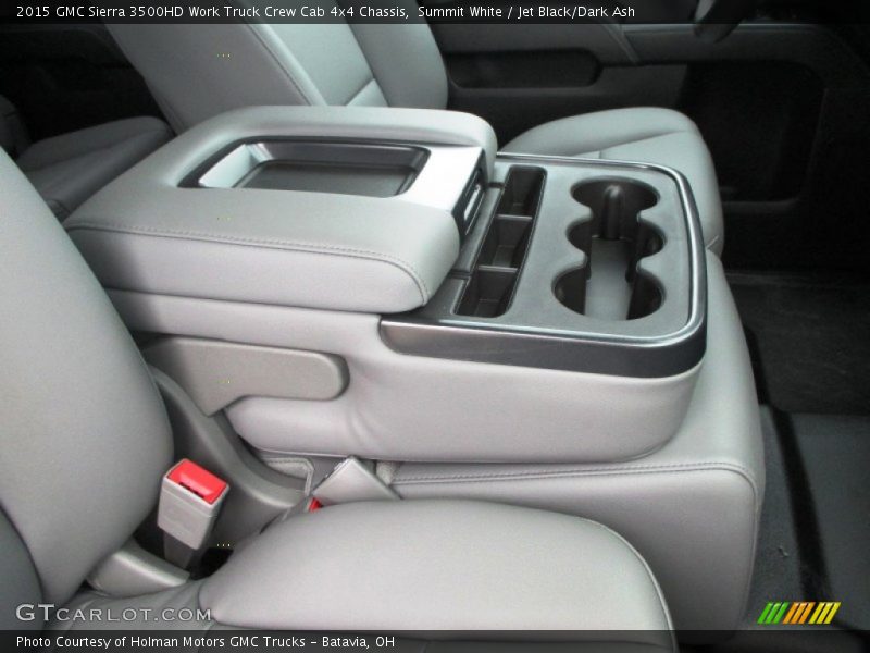 Summit White / Jet Black/Dark Ash 2015 GMC Sierra 3500HD Work Truck Crew Cab 4x4 Chassis