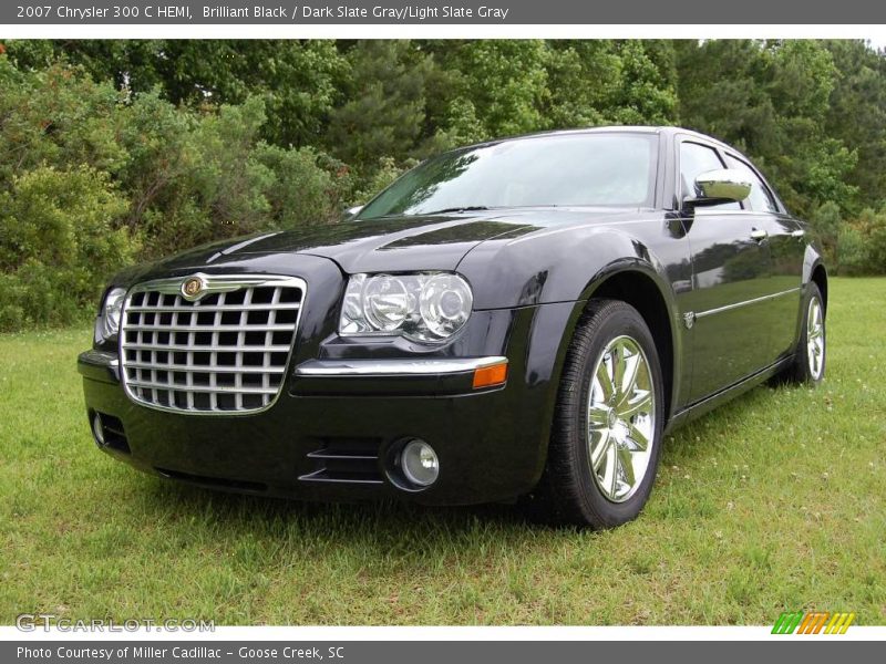 Brilliant Black / Dark Slate Gray/Light Slate Gray 2007 Chrysler 300 C HEMI