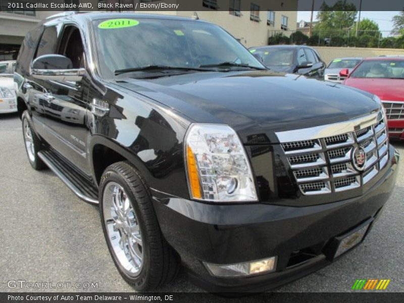Black Raven / Ebony/Ebony 2011 Cadillac Escalade AWD