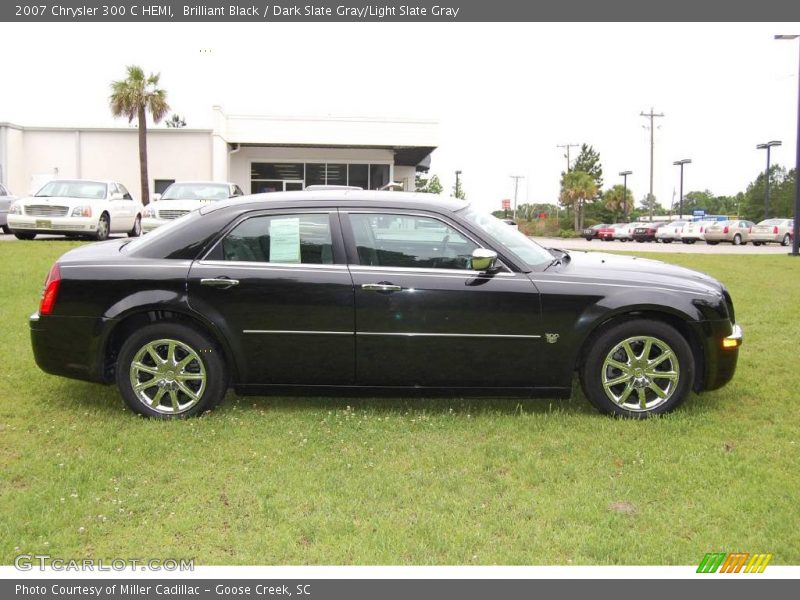 Brilliant Black / Dark Slate Gray/Light Slate Gray 2007 Chrysler 300 C HEMI