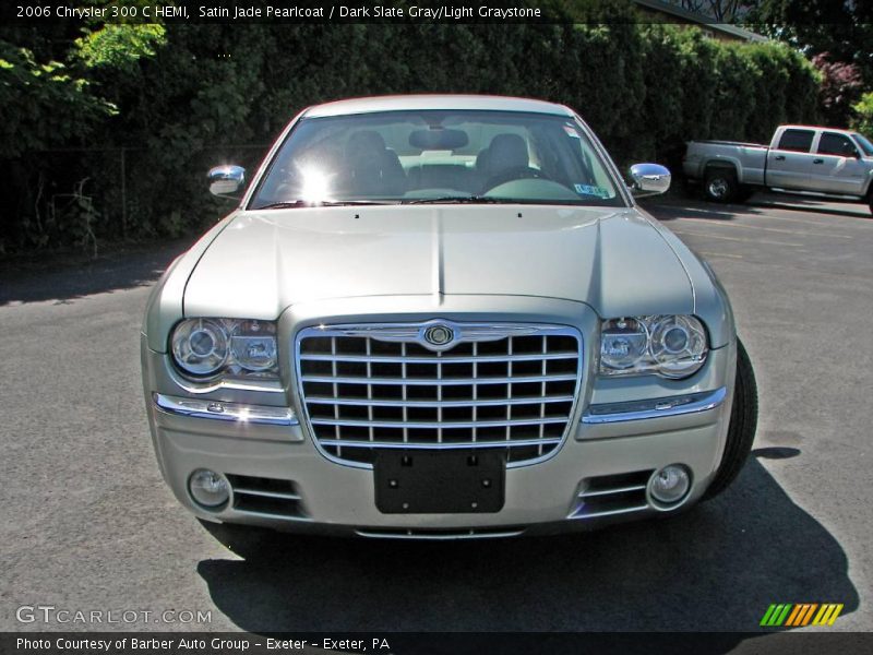 Satin Jade Pearlcoat / Dark Slate Gray/Light Graystone 2006 Chrysler 300 C HEMI