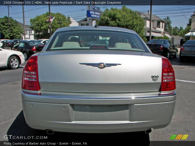 Satin Jade Pearlcoat / Dark Slate Gray/Light Graystone 2006 Chrysler 300 C HEMI