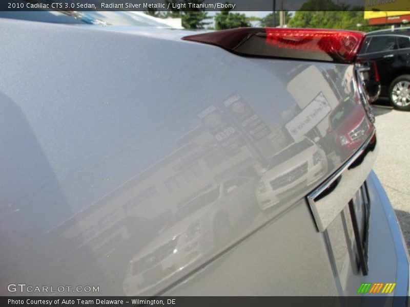 Radiant Silver Metallic / Light Titanium/Ebony 2010 Cadillac CTS 3.0 Sedan