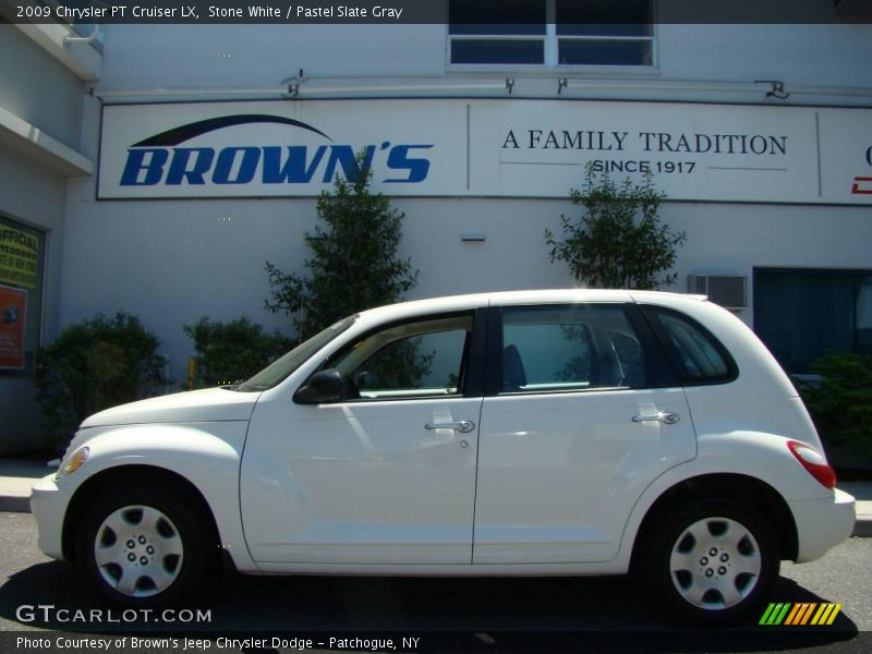 Stone White / Pastel Slate Gray 2009 Chrysler PT Cruiser LX