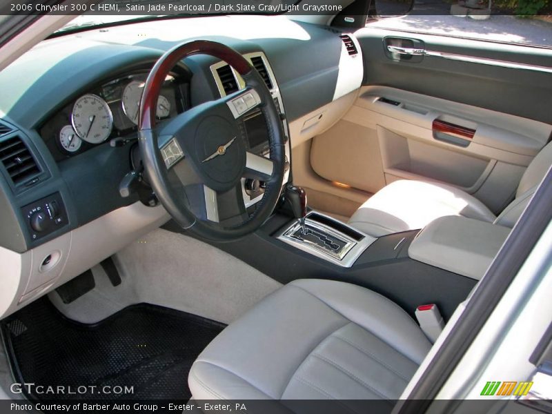 Satin Jade Pearlcoat / Dark Slate Gray/Light Graystone 2006 Chrysler 300 C HEMI