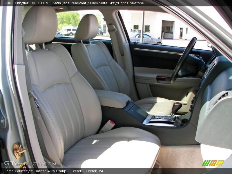 Satin Jade Pearlcoat / Dark Slate Gray/Light Graystone 2006 Chrysler 300 C HEMI