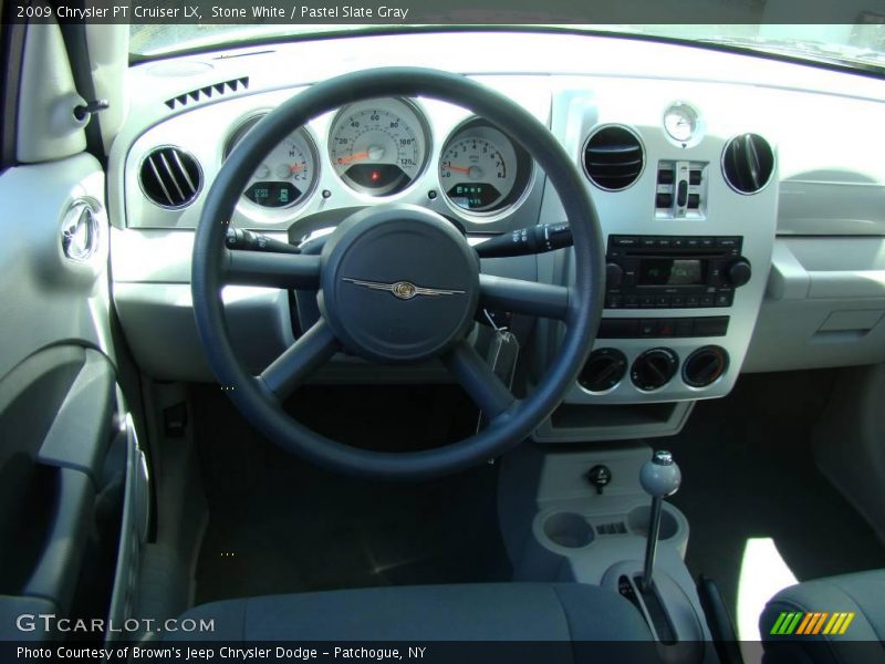 Stone White / Pastel Slate Gray 2009 Chrysler PT Cruiser LX