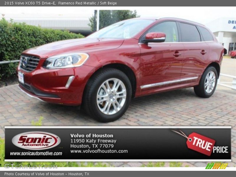 Flamenco Red Metallic / Soft Beige 2015 Volvo XC60 T5 Drive-E