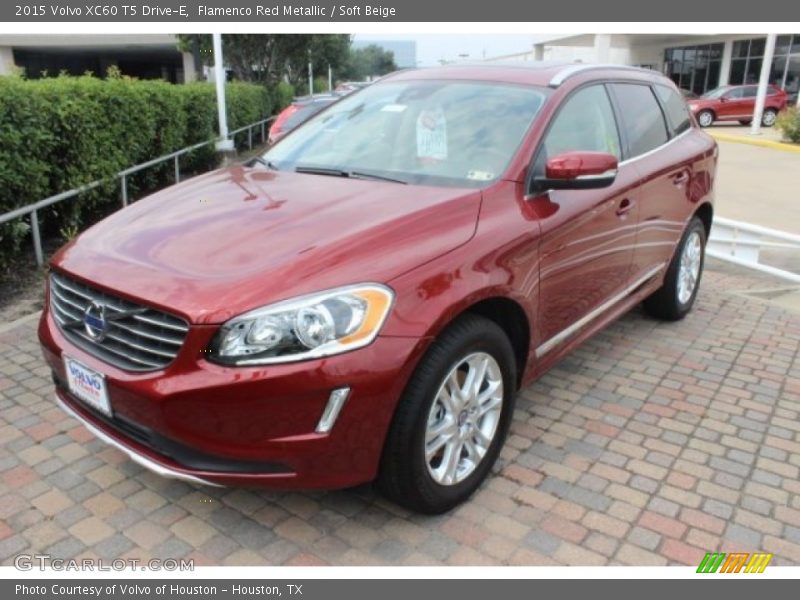 Flamenco Red Metallic / Soft Beige 2015 Volvo XC60 T5 Drive-E