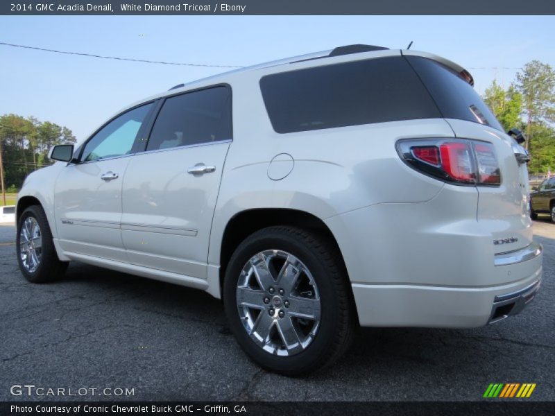 White Diamond Tricoat / Ebony 2014 GMC Acadia Denali