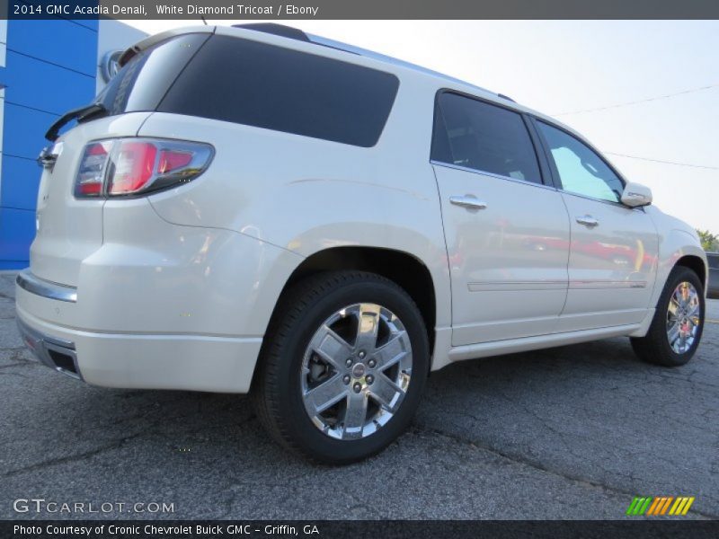 White Diamond Tricoat / Ebony 2014 GMC Acadia Denali